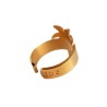 Bague palmier métal doré – Bijoux Léone