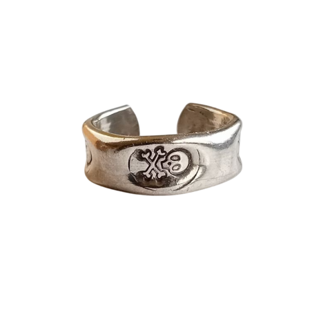 Bague anneau artisanale Têtes de morts