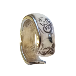 Bague anneau artisanale Têtes de morts