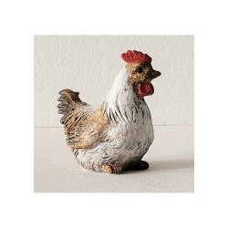 Poule assise