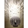 Lampe de table boule en métal