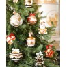 Décoration de Noël Étoile arrondie Baci Milano Cosy Xmas Silver