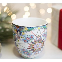 Mug Cosy Xmas silver Baci Milano