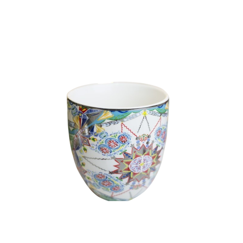 Mug Cosy Xmas silver Baci Milano