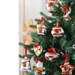 Boule de Noël 9 cm rouge passion Baci Milano