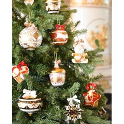 Boule gland décoration de Noël Poudre Chic Baci Milano