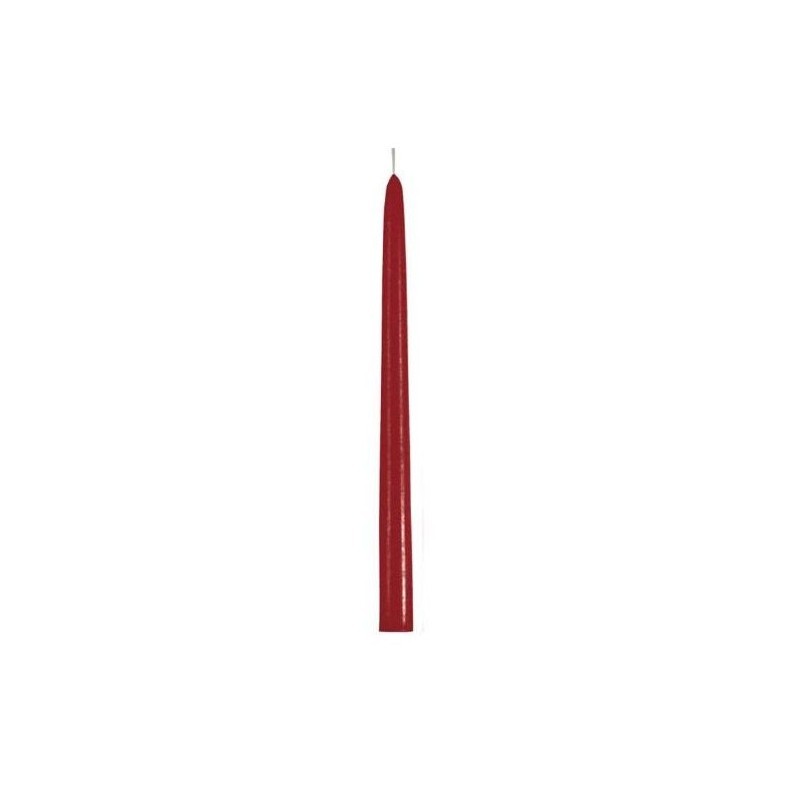 Bougie chandelier conique rouge mat -Village Candle