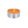 Bougie chauffe-plat orange à l'unité
