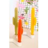 Duo flambeaux cactus safran - Bougie la Francaise