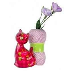 Vase le chat rouge caramel...