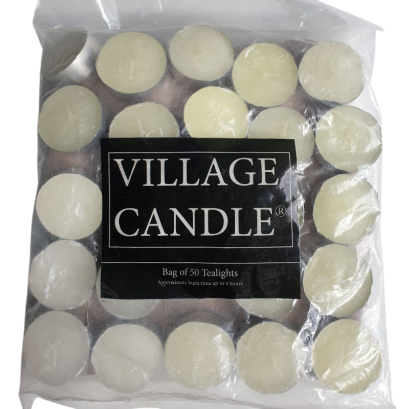 Sachet de 50 lumignons blanc village candle