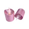 2 bougies LED votives pailletées