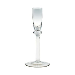 Bougeoir en verre sur pied...