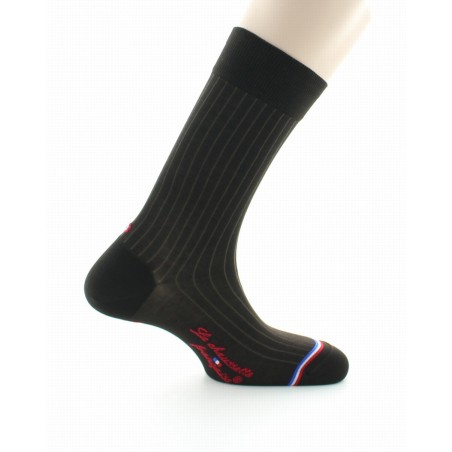 Chaussettes Opéra marron- La Chaussette Française