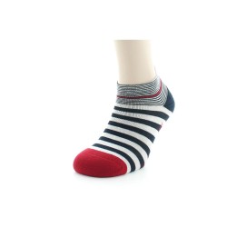 Socquettes Homme Rayures Bleue/blanche