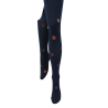 Collant Marine damiers marrons – Berthe aux grands pieds