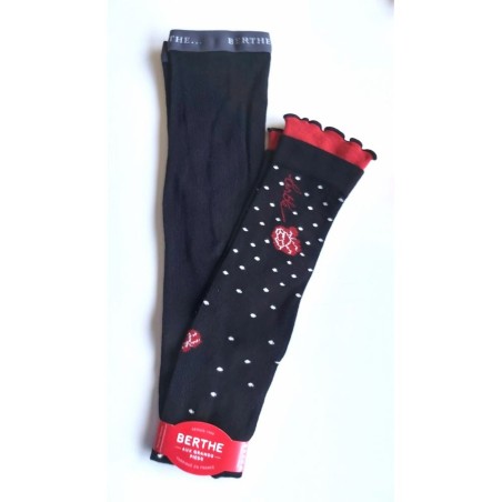 Leggings noir et rouge - Berthe Aux Grands Pieds
