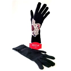 Gants noirs et blancs-...