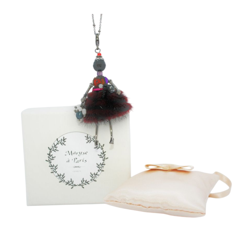 Collier Mini Starlette Bordeaux