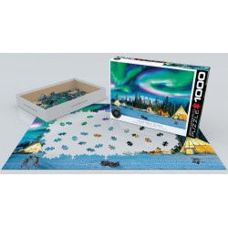 Puzzle 1000 pièces Aurora Boreale