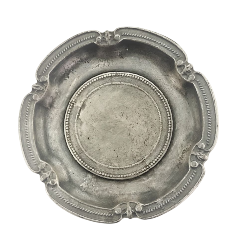 Coupelle ronde métal gris Maryse à paris