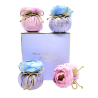 Coffret violet 4 baby boules à parfumer – Atelier Catherine Masson