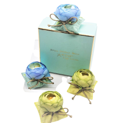 Coffret de 4 coussins fleur...