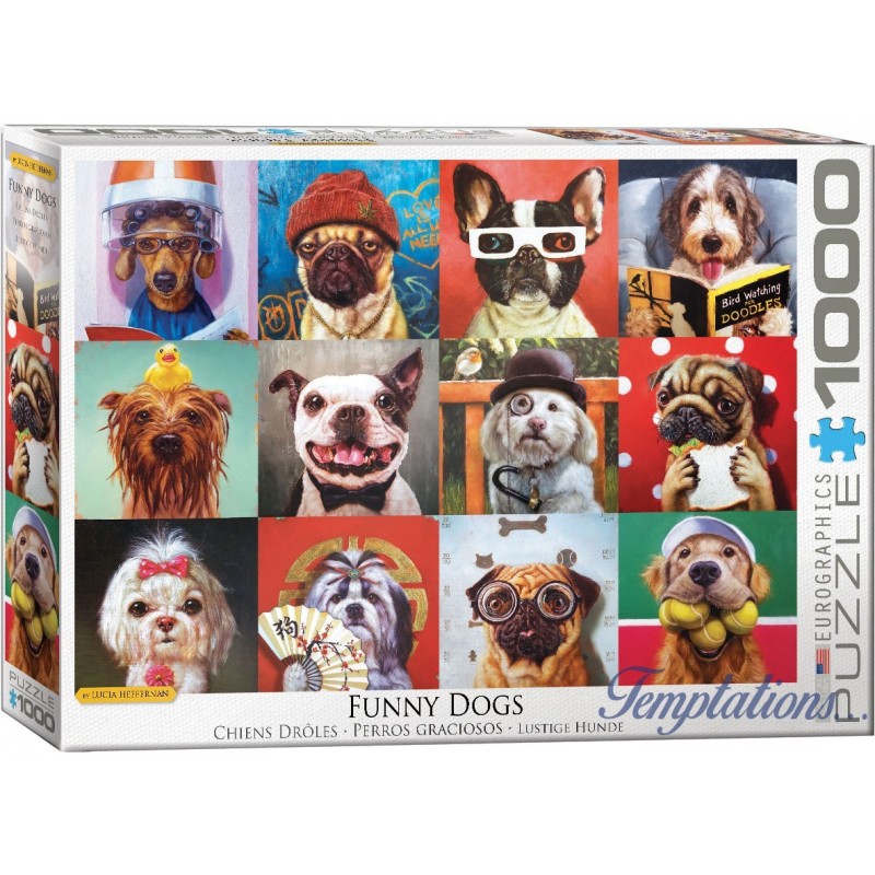 Puzzle 1000 pièces Chiens droles