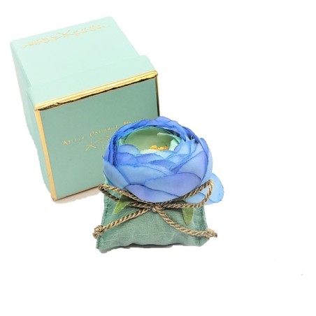 Coussin fleur à parfumer vert – Atelier Catherine Masson
