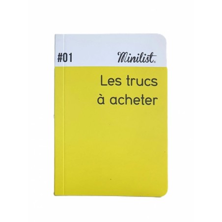 Carnet Minilist 01« Les trucs à acheter » Expressions