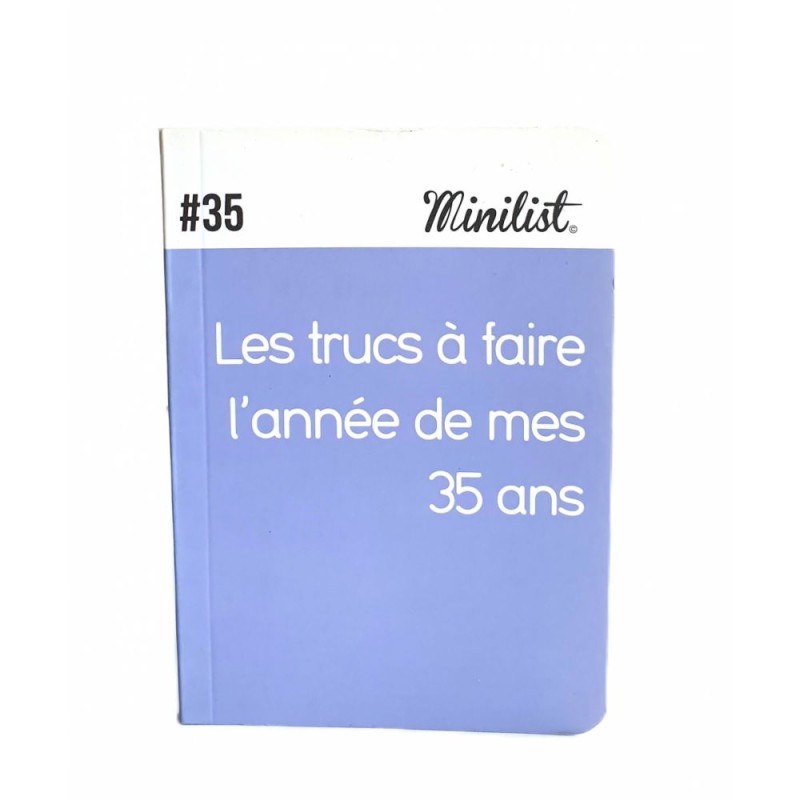 Carnet Minilist n°35 «Les trucs à faire l'année de mes 35 ans »