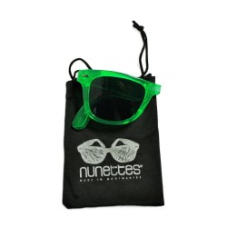 Lunettes de soleil vertes pliables "NUNETTES". Origami collection