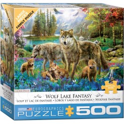 Puzzle 500 pièces Wolf Lake...