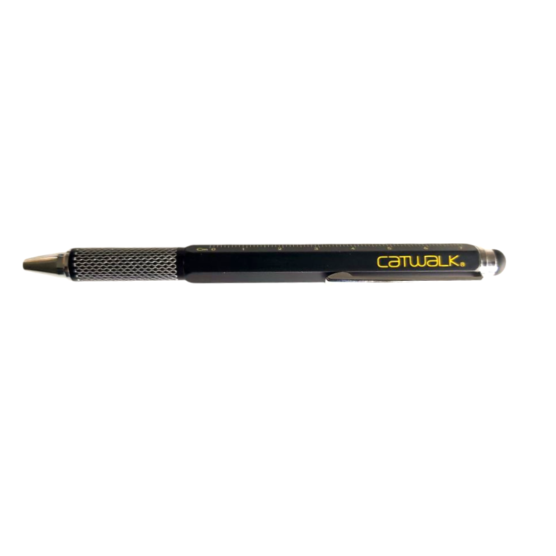 Stylo Tactile Multifonction CATWALK – Noir/jaune