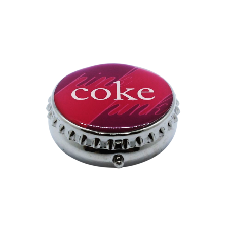 Pilulier rond Capsule de bouteille "Coke"