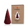 Bougie Sapin Noël Rouge Metal - Candellana
