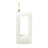 Bougie Alusi QUADRA UNA blanche