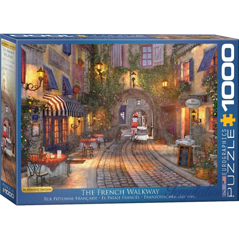 Puzzle 1000 pièces Rue piétonne française