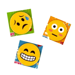 lot de 3 badges emoji
