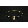 Bracelet jonc Ananas or Timi