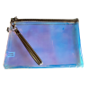 Pochette plate irisé or