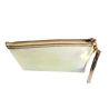 Pochette plate irisé or