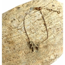 Bracelet chaine Licorne or -Timi