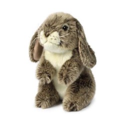 Peluche Lapin debout Marron...