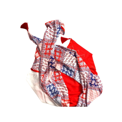 Foulard rouge bleu blanc By...