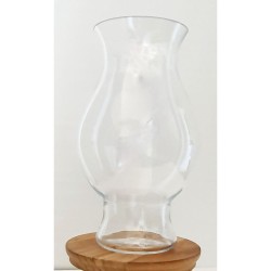 Vase en verre transparent
