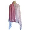 Foulard ton rose et blanc  By Saida