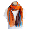 Foulard à rayures Orange