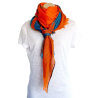 Foulard à rayures Orange