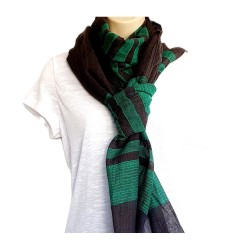 Foulard Fanos gris/vert - Dana Esteline